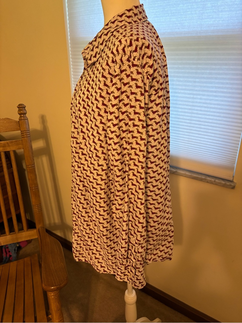 Talbots Dog Print Blouse - Picture 2 of 4